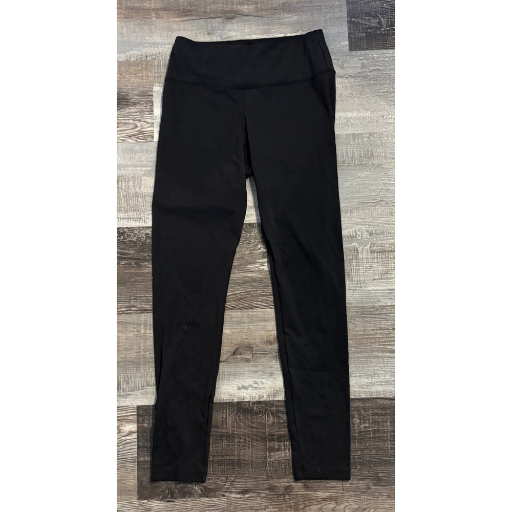 Felina Black High Waisted Full Length Athletic Leggings Size L